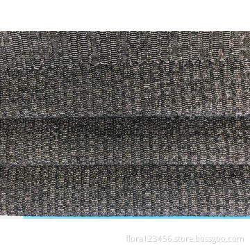 Beliebter breiter Lurex-Rippenstoff